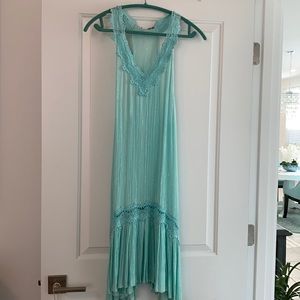 Anita Naithani Mint Green Dress with Silver detail
